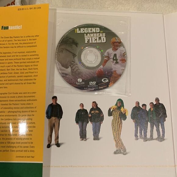 NFL Green Bay Packers Green, Gold, and Proud Greatest Fans Hardcover Book & DVD - Picture 2 of 8